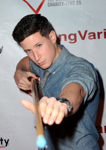 Actor Morgan West participates in the 8th Annual Young Variety Pool Tournament To Help Southern California Children In Need held at Charles' Billiards on February 26, 2014 in Glendale, California.