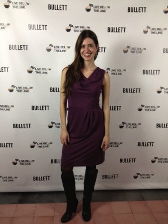 Lillian Rodriguez at Live Below the Line NYC Launch Event 2013.