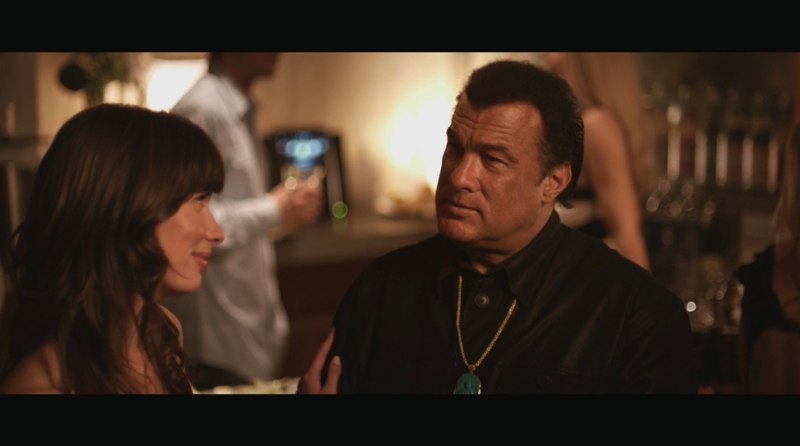 Claudia starring with Steven Seagal