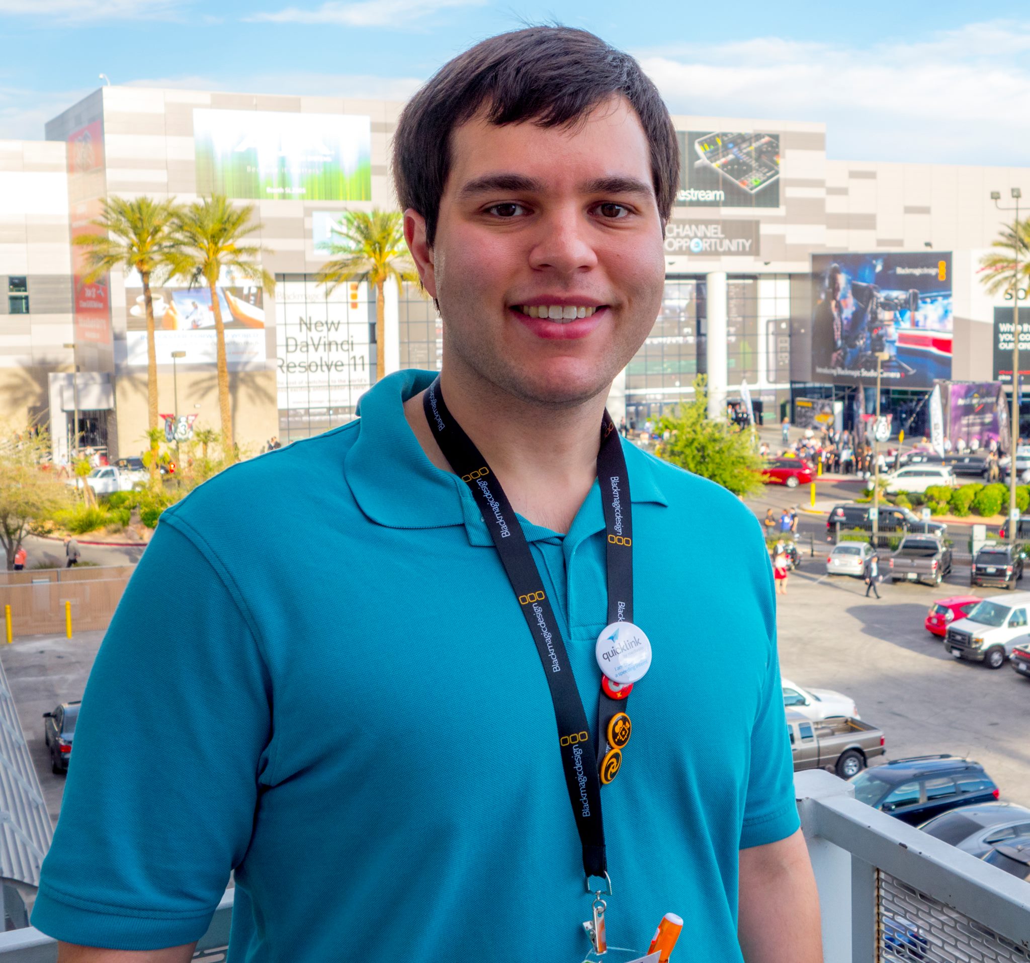 Zack Birlew at the NAB Convention in Las Vegas 2014.