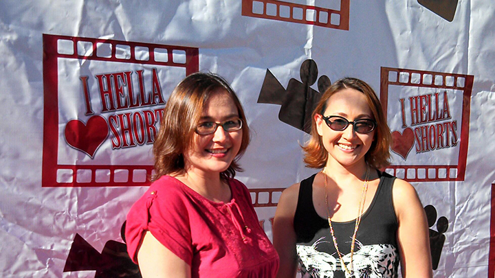 With Susan Whigham at the I Hella Love Shorts Film Festival, Oakland, CA, June 29, 2014