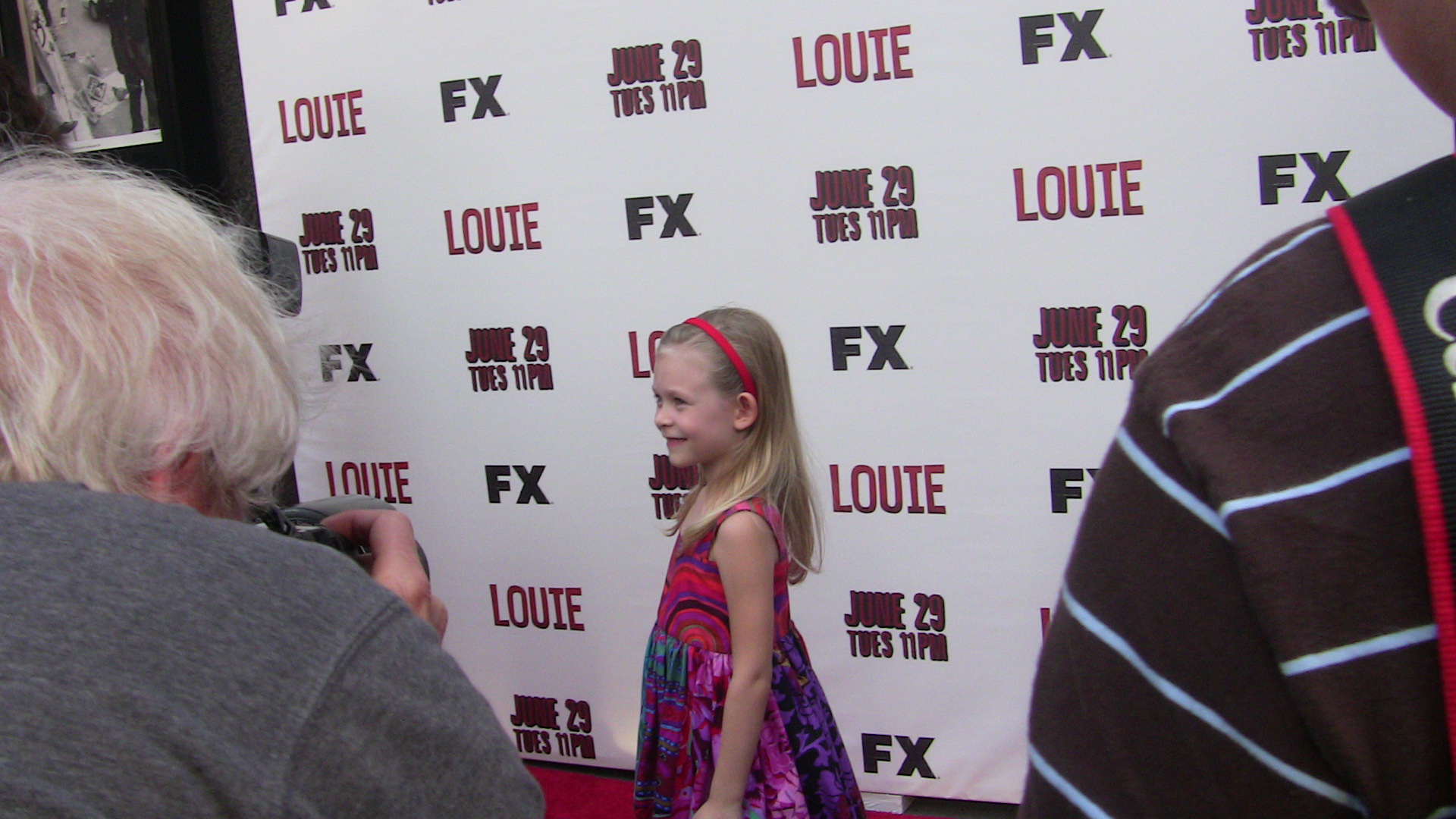 Ursula Parker at the premiere of Louie.