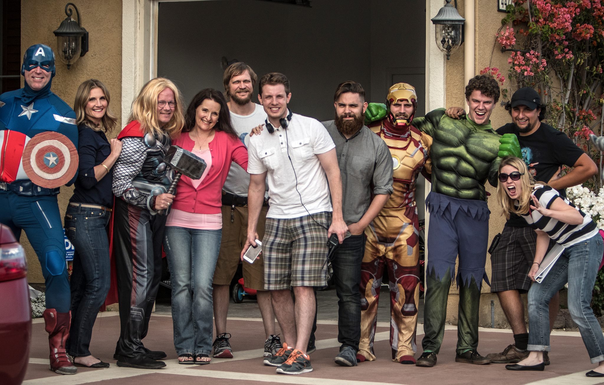 Pamela Daly with Alagna Pictures for Kellogg's Marvel Avengers Commercial.