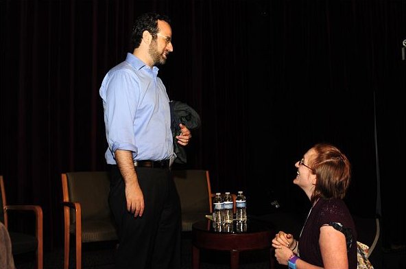 Shannon Weiss with Andrew Weisblum at EditFest NY, 2011