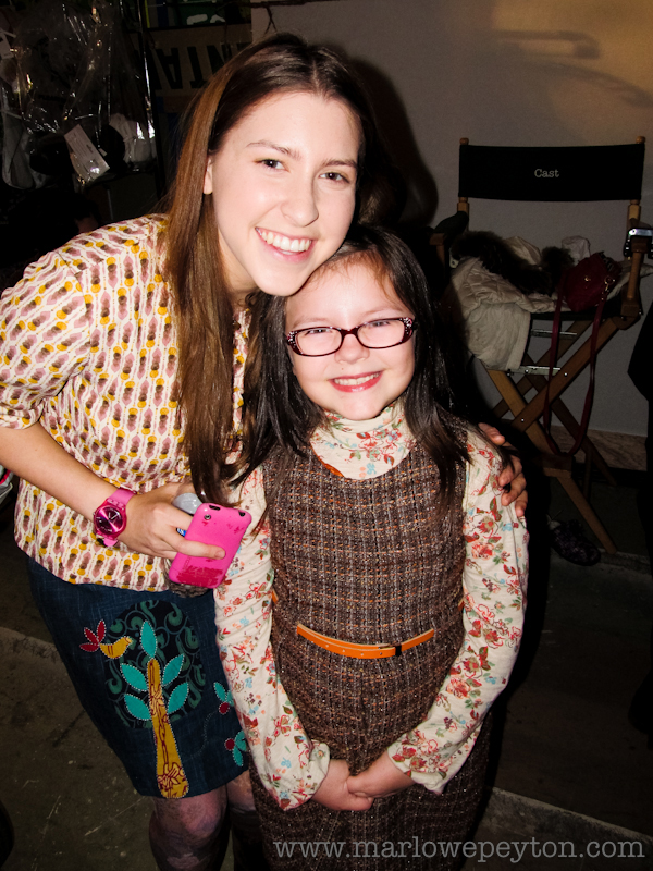 Marlowe Peyton with TV cousin Eden Sher