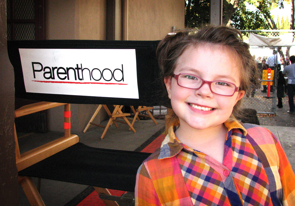 Marlowe on set @ Parenthood