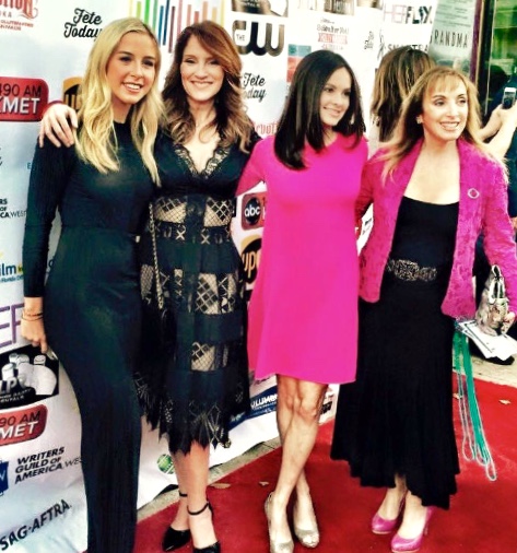 Emily Kasp, Lisa Arnold, Emily Hahn and Joey Paul Jensen at the La Femme Film Festival Screening of Caged No More