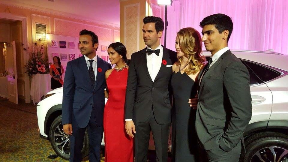 2015 Silver Ball Gala with the cast of Saving Hope