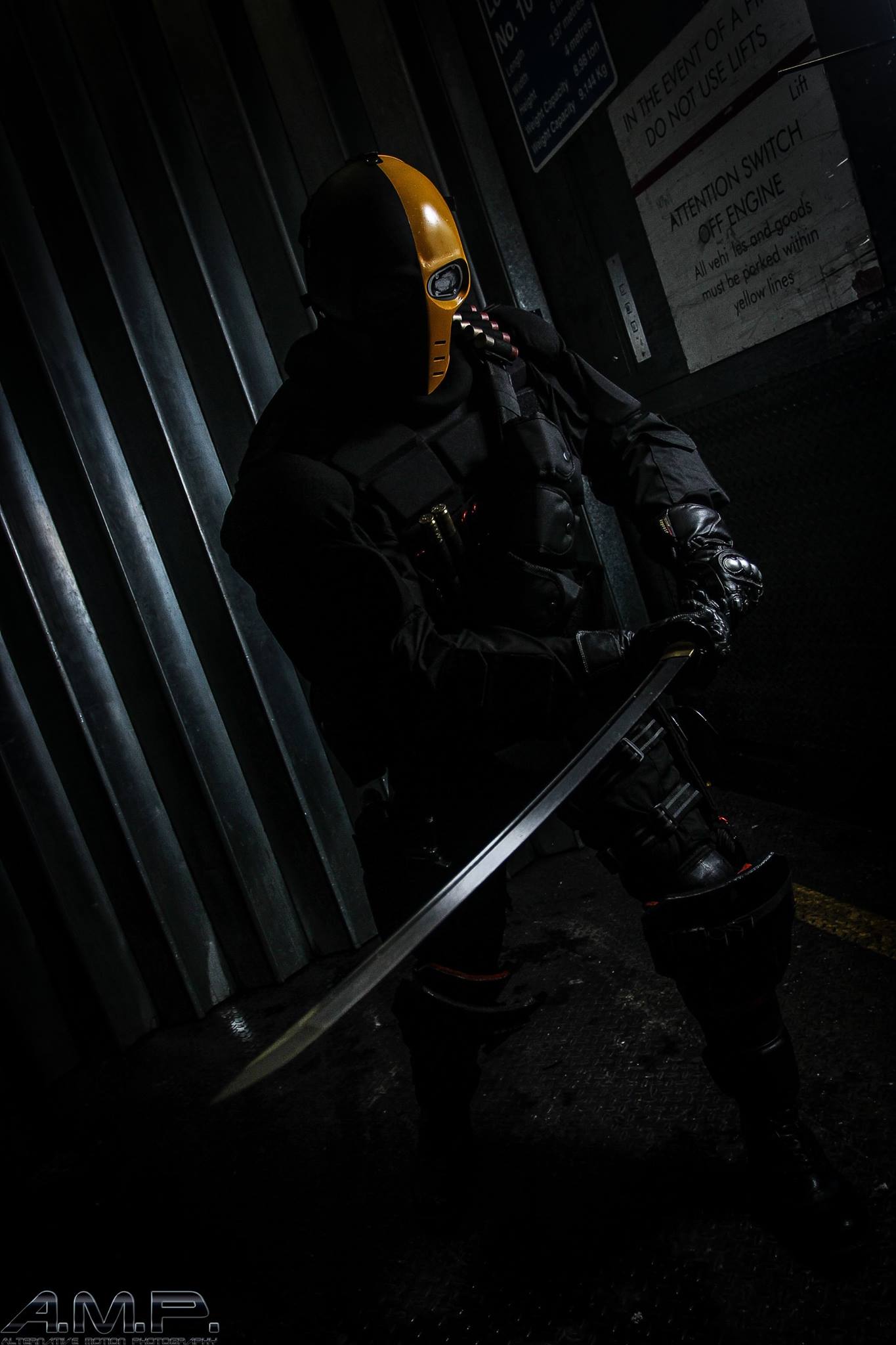 On the hunt for the Batman. Featuring: Martin J. Thomas as Deathstroke with the Cold Steel Warrior Series Katana.