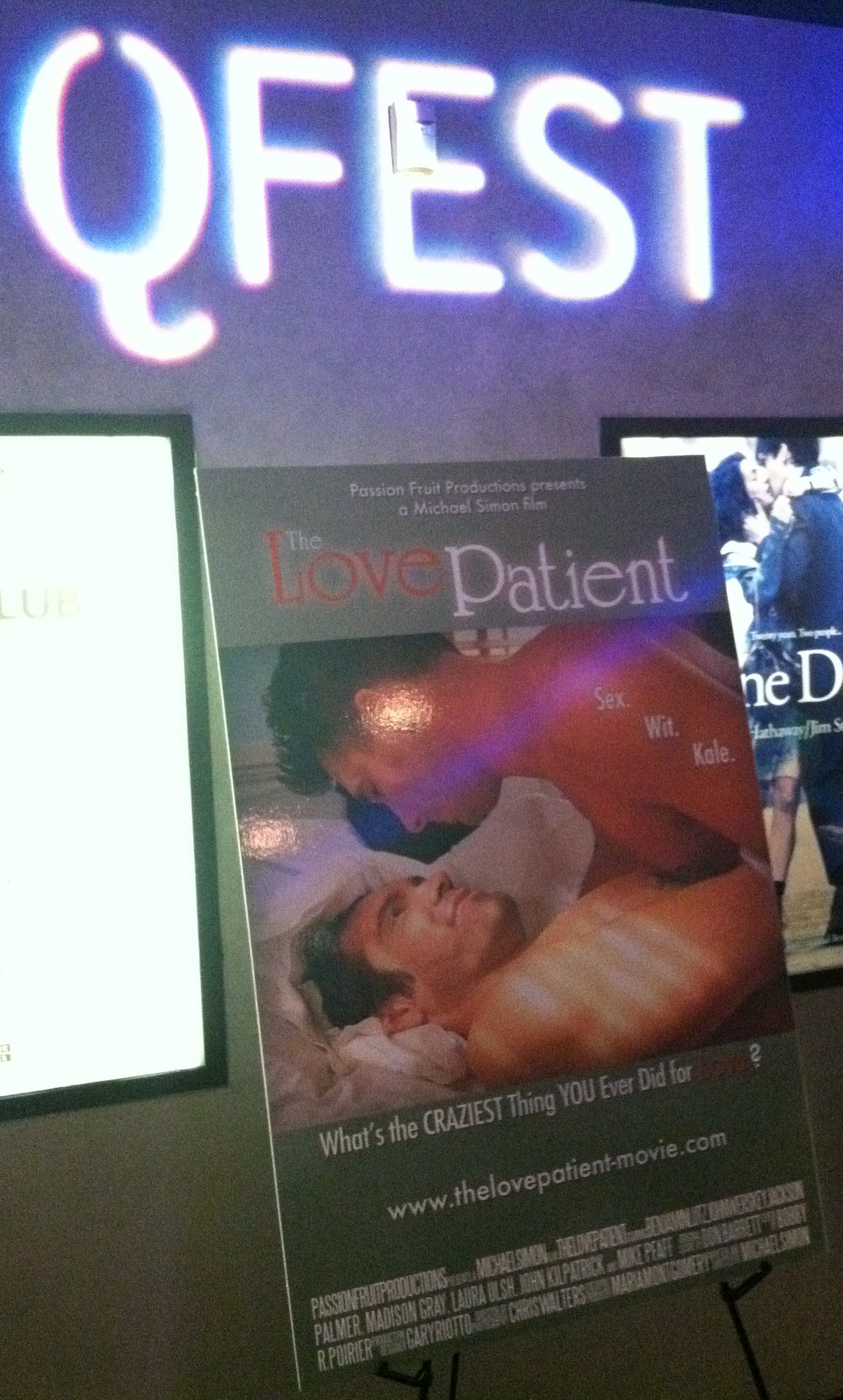 THE LOVE PATIENT world premier, Q-fest, Philadelphia, PA 2011.