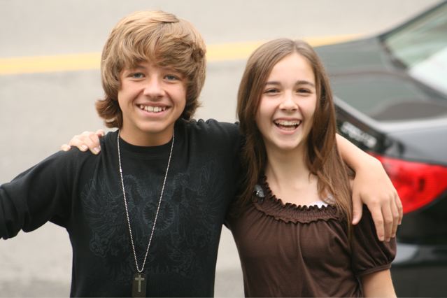 Austin Coleman and Haley Pullos