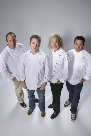 Still of Hubert Keller, Christopher Lee, Tim Love and Michael Schlow in Top Chef Masters (2009)