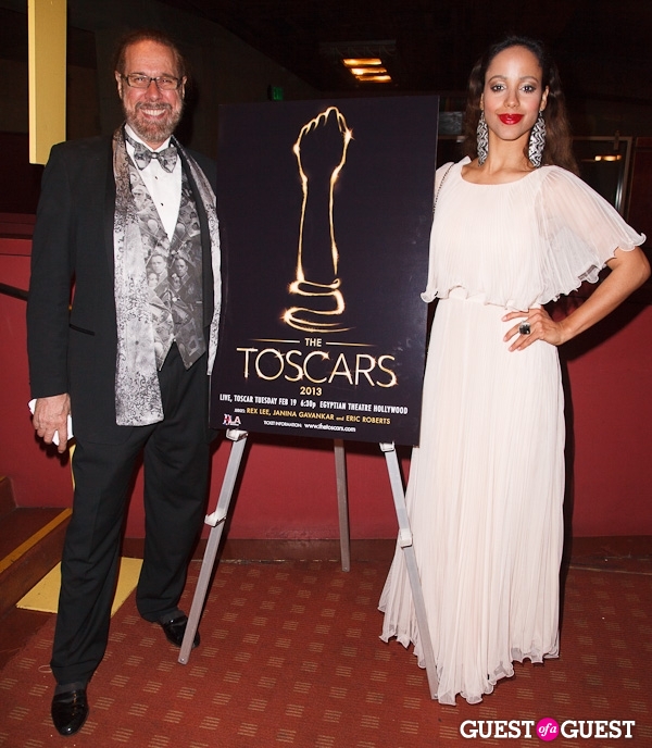 At The Toscars Awards with Lawrence Davis from Splash Magazines