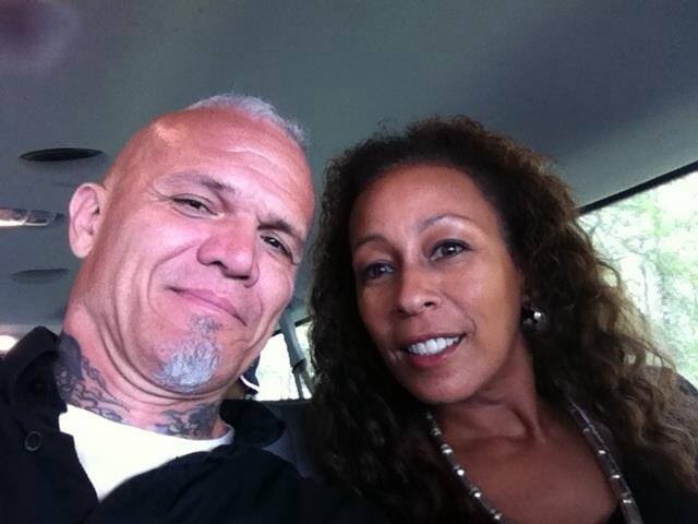 Tim on set with the awesome Tamara Tunie of Law and Order and The Red Road.