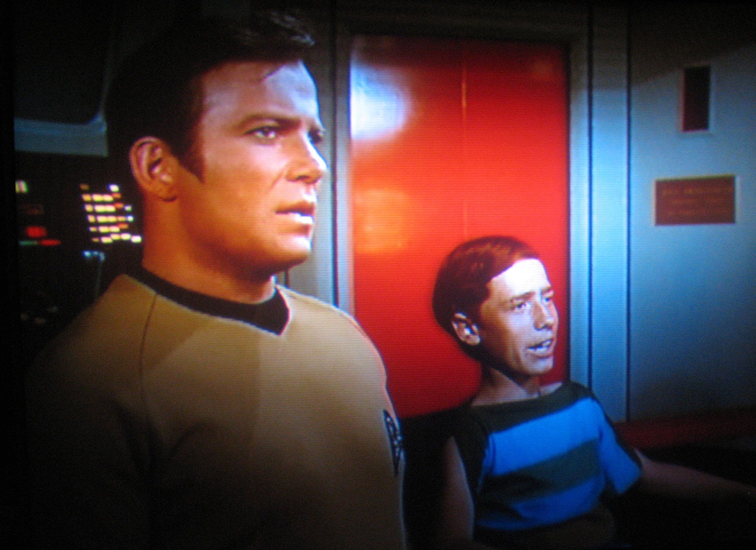 Craig at age 13 on Star Trek with Captain Kirk