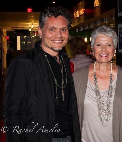 David Gonzalez and Dolores M. Lombardi at the premiere of PARANORMAL CAPTIVITY