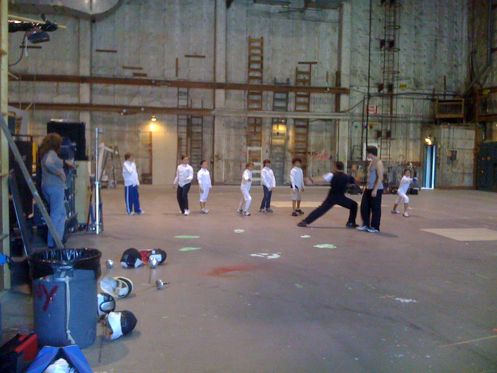 Rehearsal at the 20th Century lot for the 2009 episode of Modern Family: 