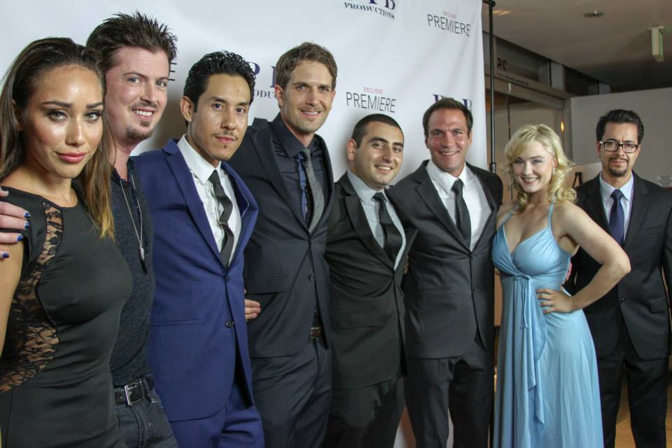 Hunter Ives and the cast of Abstraction (2013), premiere night Los Angeles, CA.