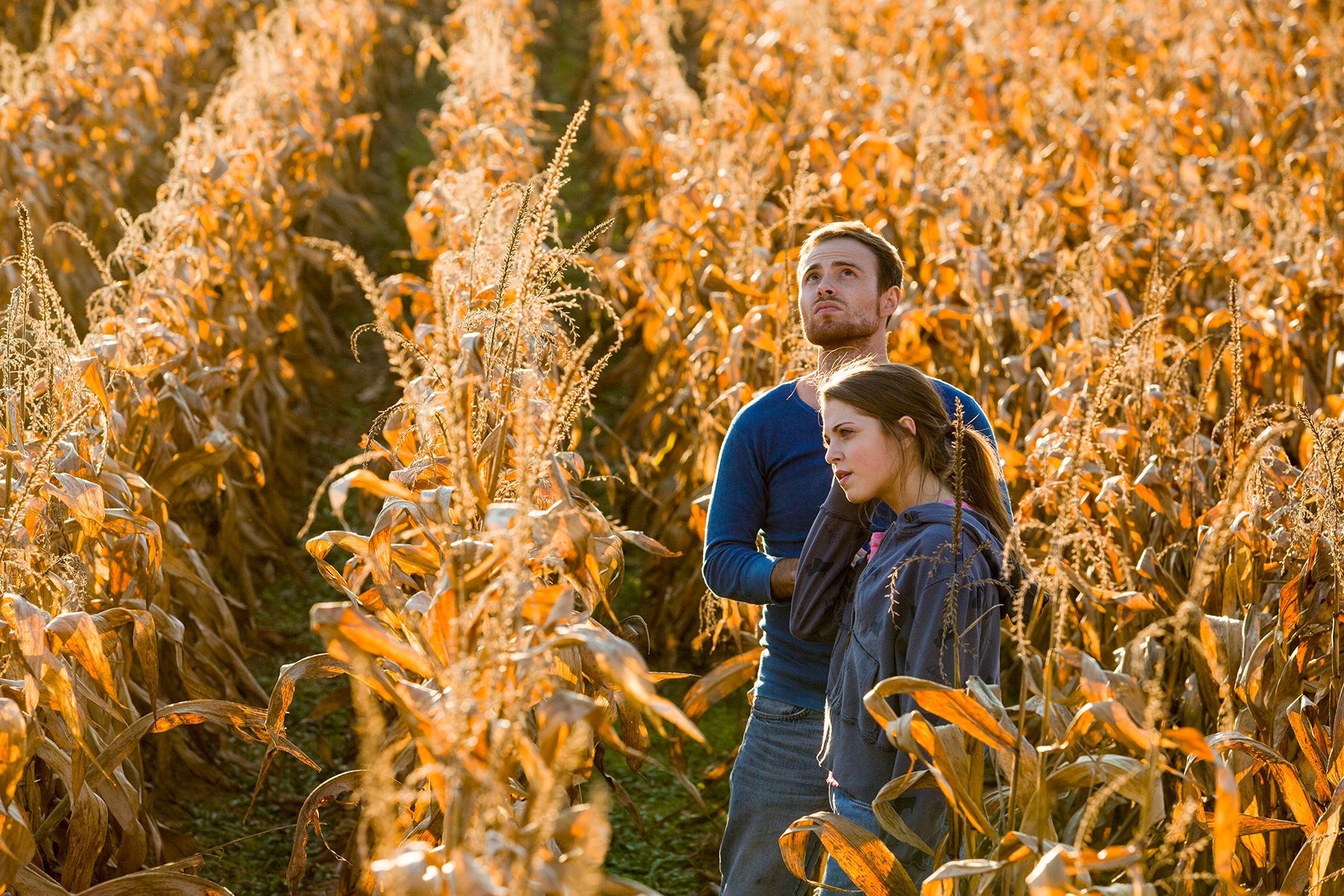 Still of Jordon Hodges and Anne Winters in Sand Castles (2014)