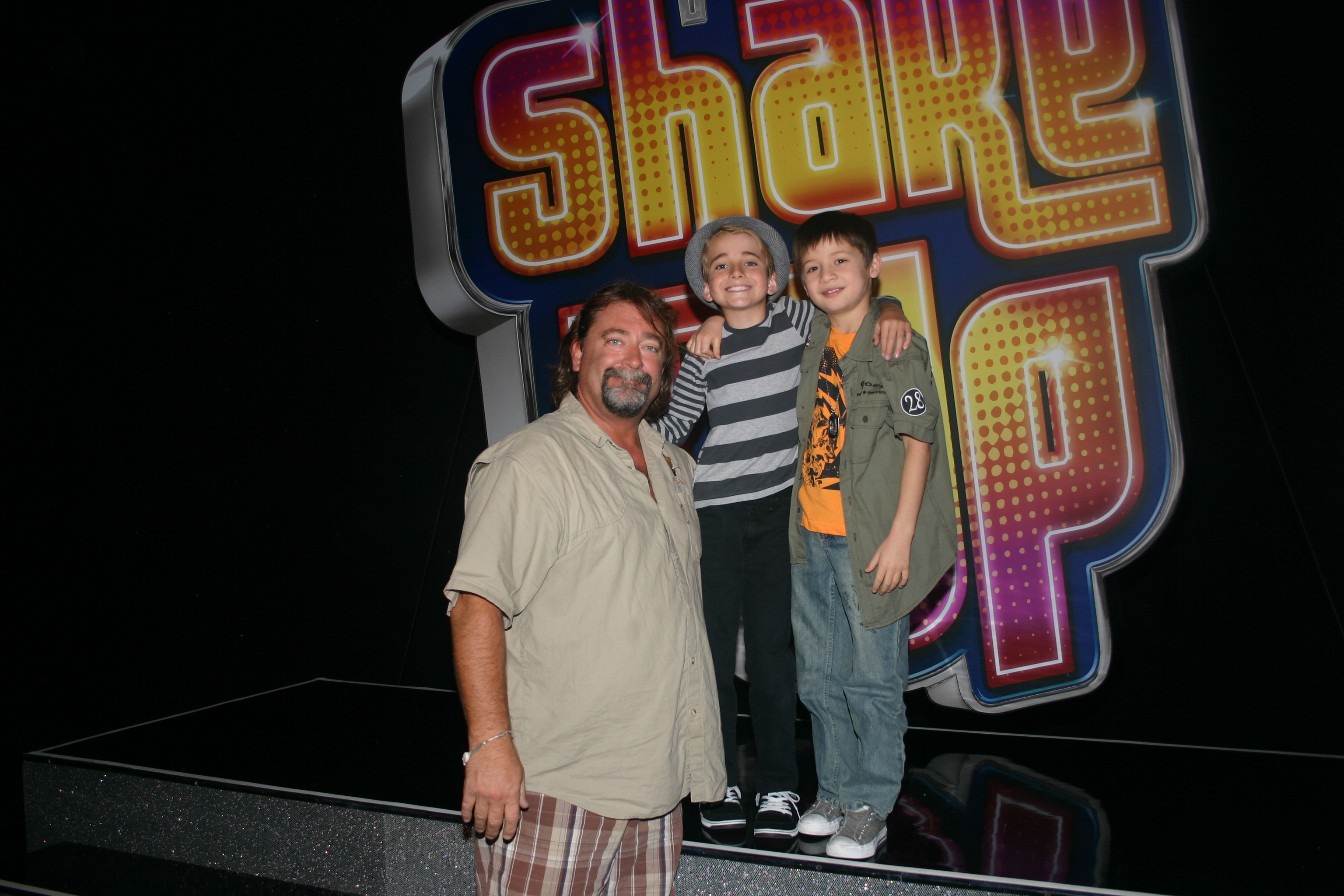 Shake It Up stage with Davis and Eric.