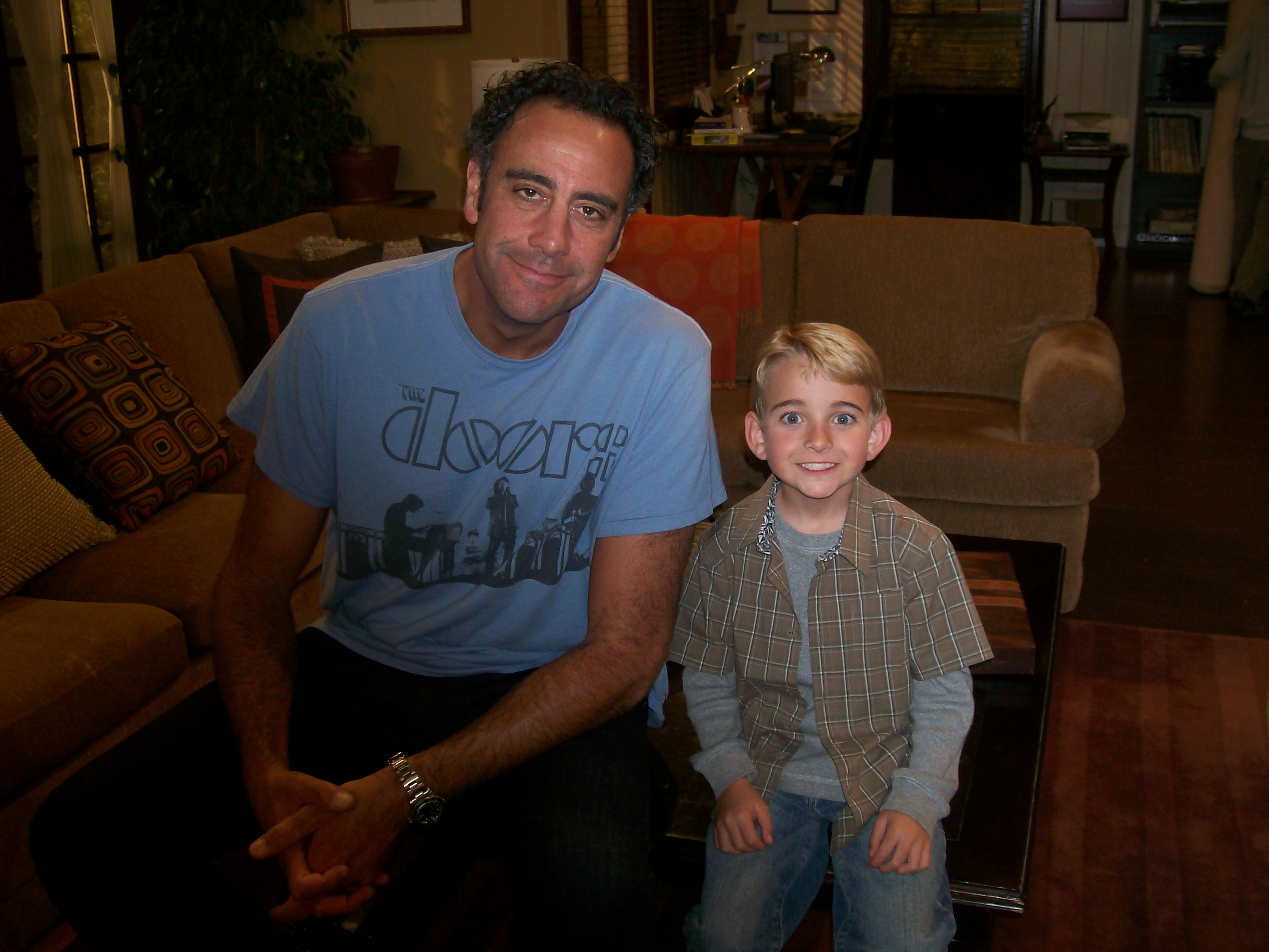 Hanging out with Brad Garrett after the live taping of the Til'Death episode 