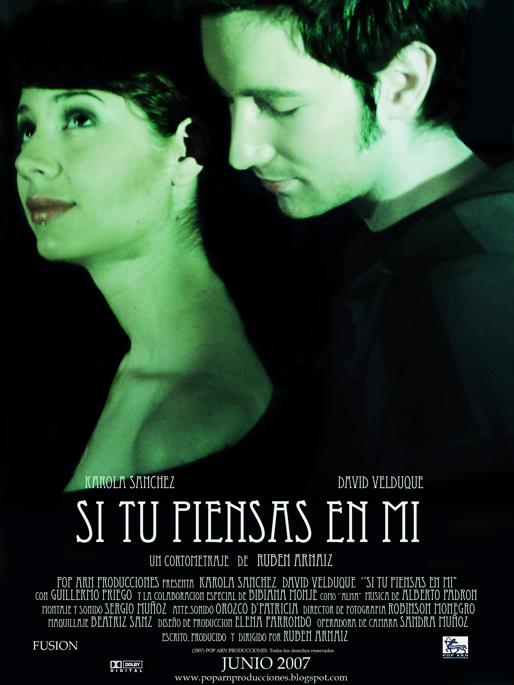 Original poster of Si tu piensas en mi