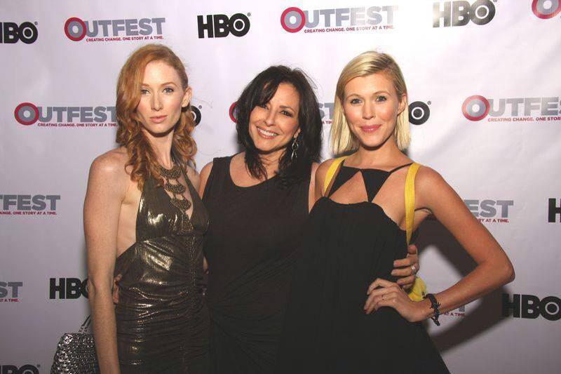 At Outfest with director Marina Rice Bader and co star Sharon Hinnendael