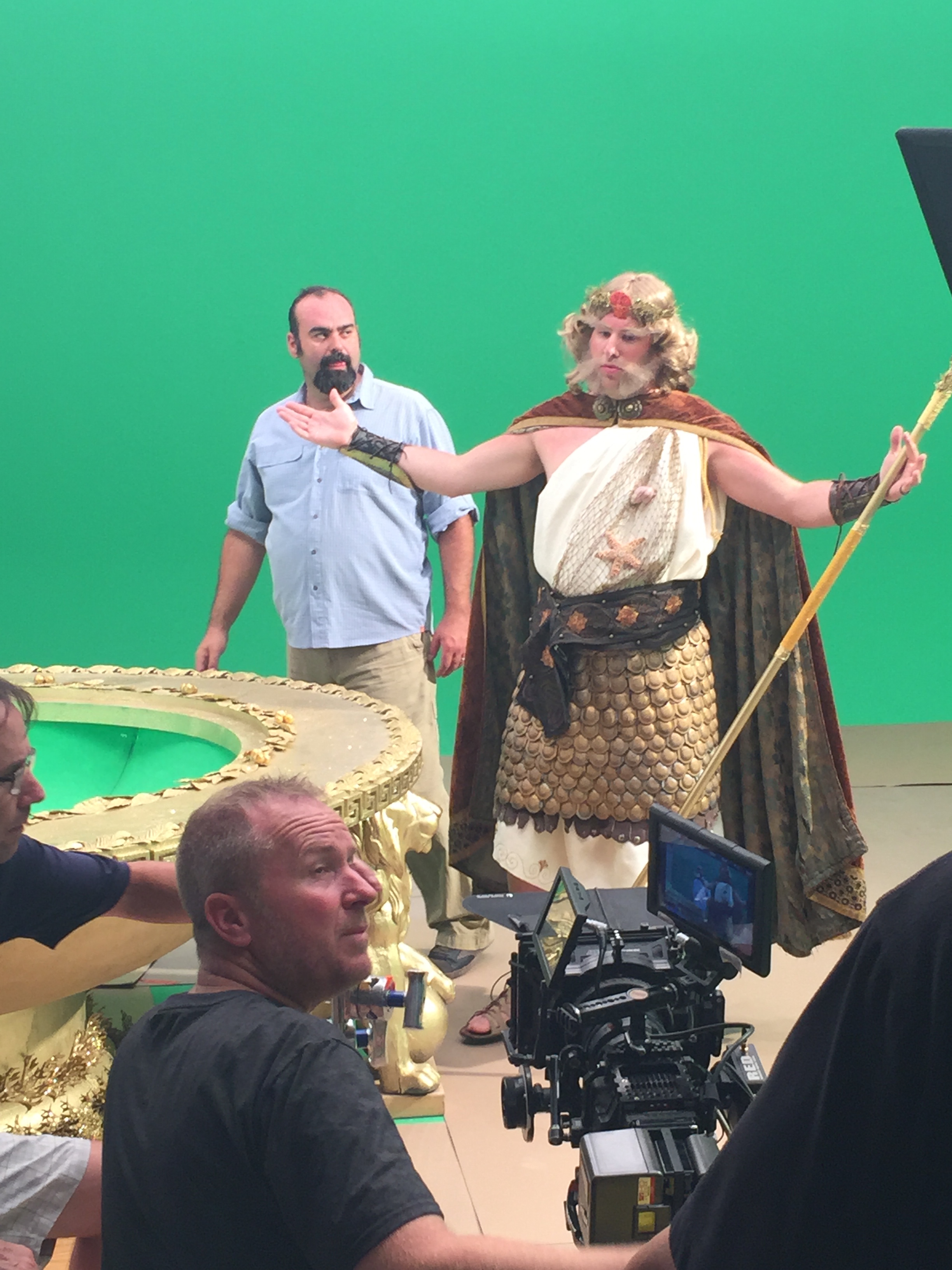 Production Still of Matthew Gilmore as Poseidon