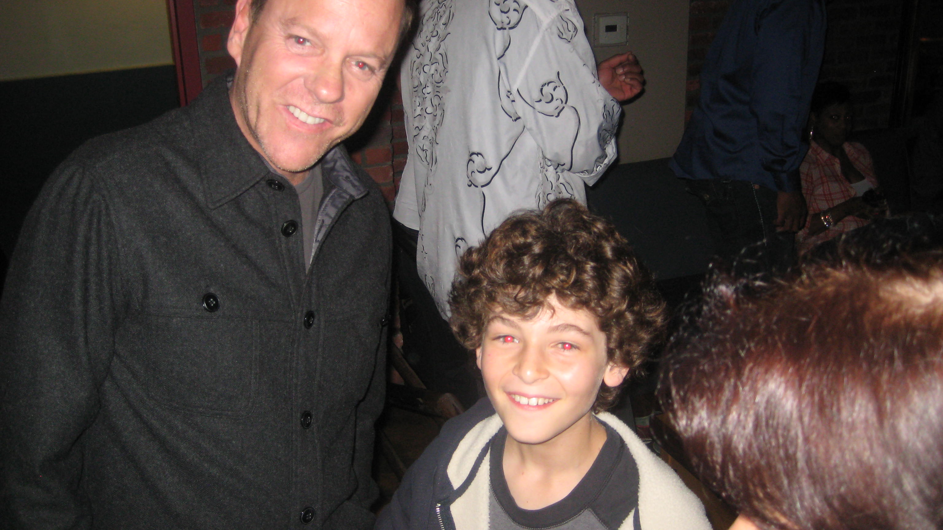 David Mazouz and Kiefer Sutherland