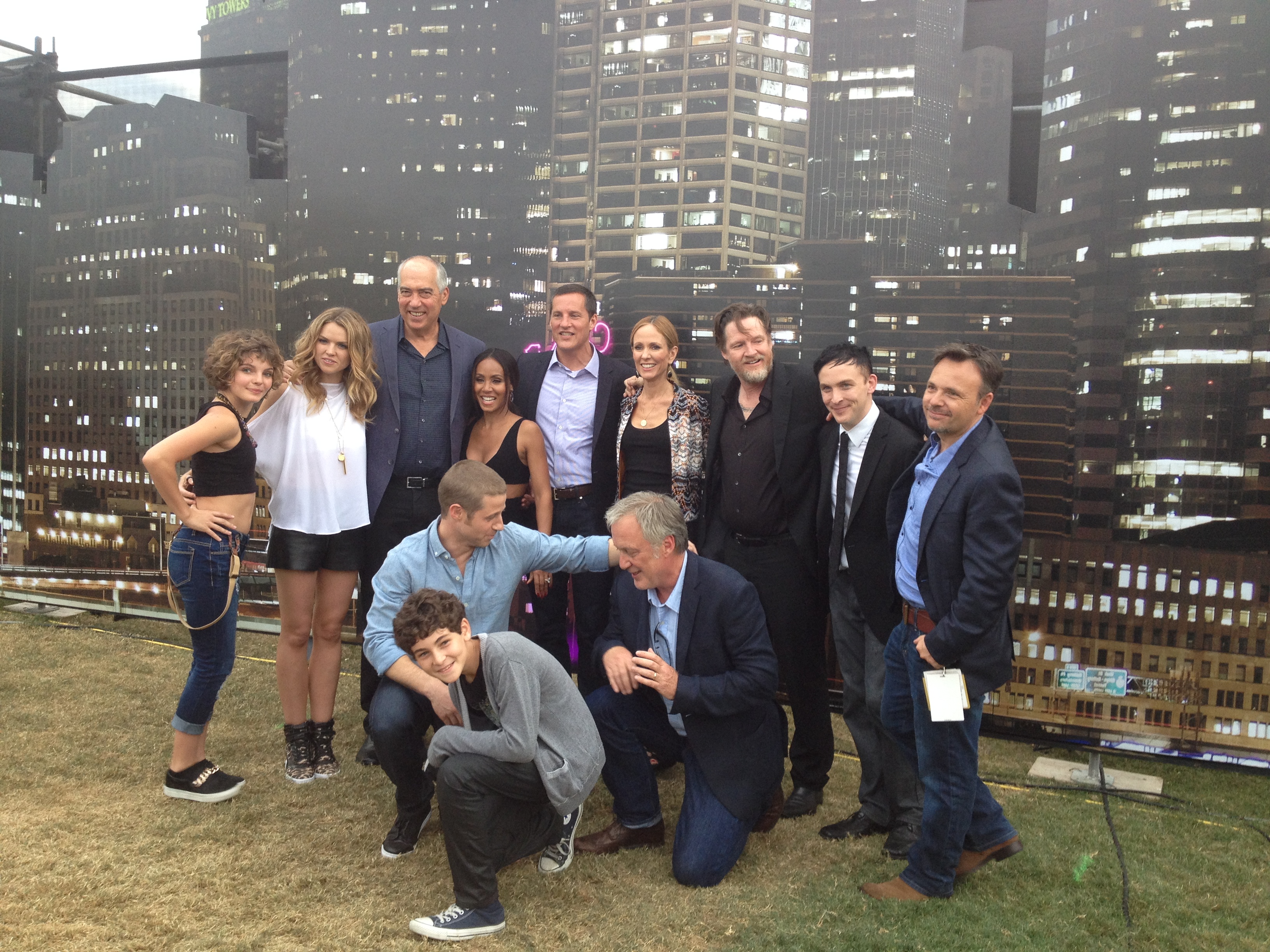 Cast and Producers of Gotham with Dana Walden, Gary Newman and Joe Early of Fox