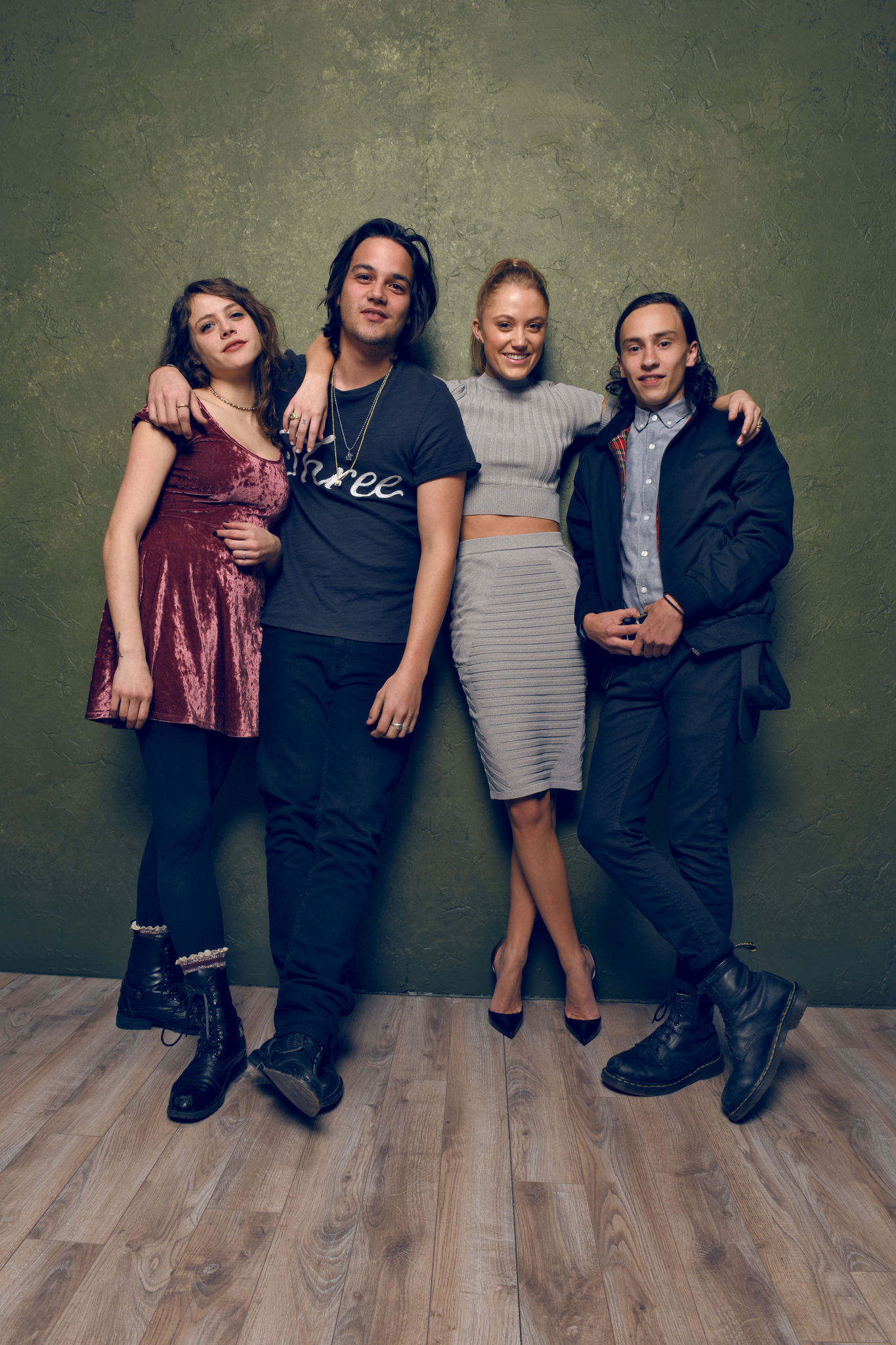 Keir Gilchrist, Maika Monroe, Olivia Luccardi and Daniel Zovatto