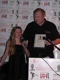 Dennis King and Angie Berube at NY International Film Festival Award ceremony to pick up 