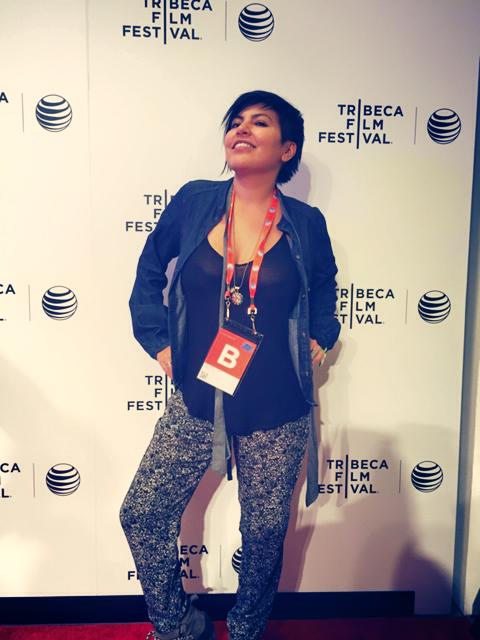Director Violeta Ayala at the Tribeca Film Festival 2015.