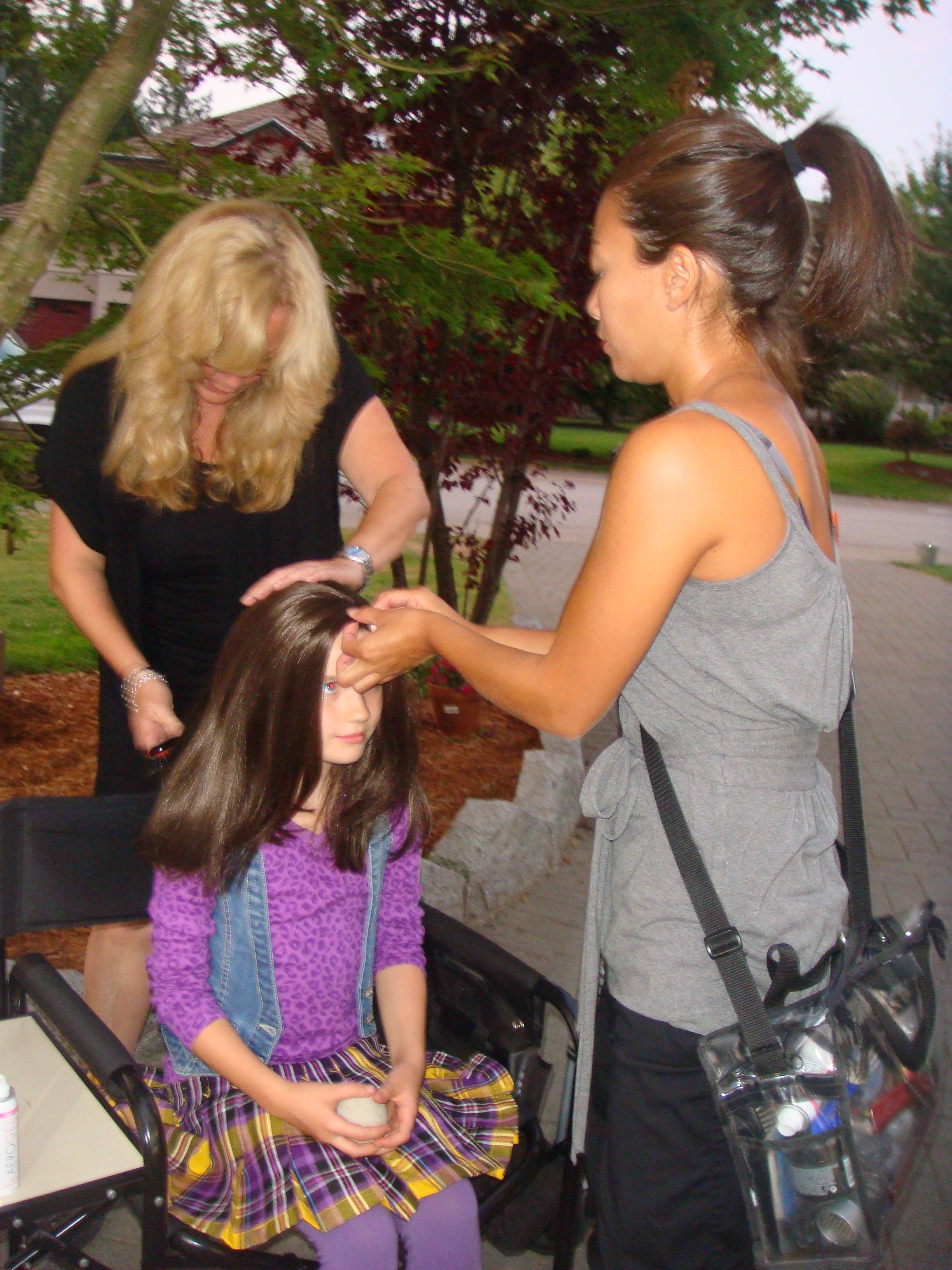 Haunting Hour, Vanessa on set as double Doll