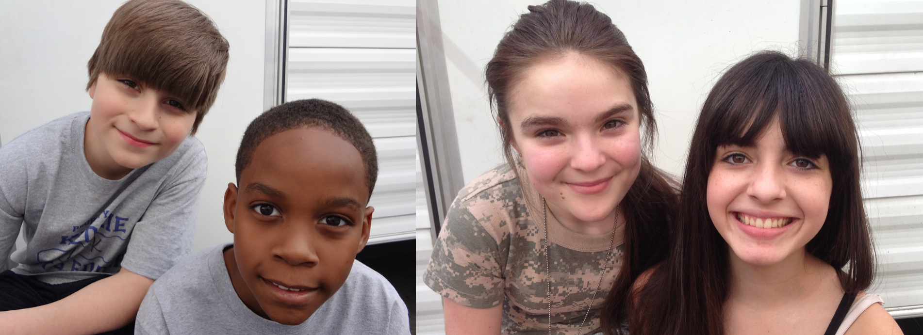 NEW GIRL Cast: Stone Eisenmann (Young Nick), Jordan Fuller (Young Winston), HannaH Eisenmann (Young Jess) & Jaidan Jiron (Young Ce Ce)