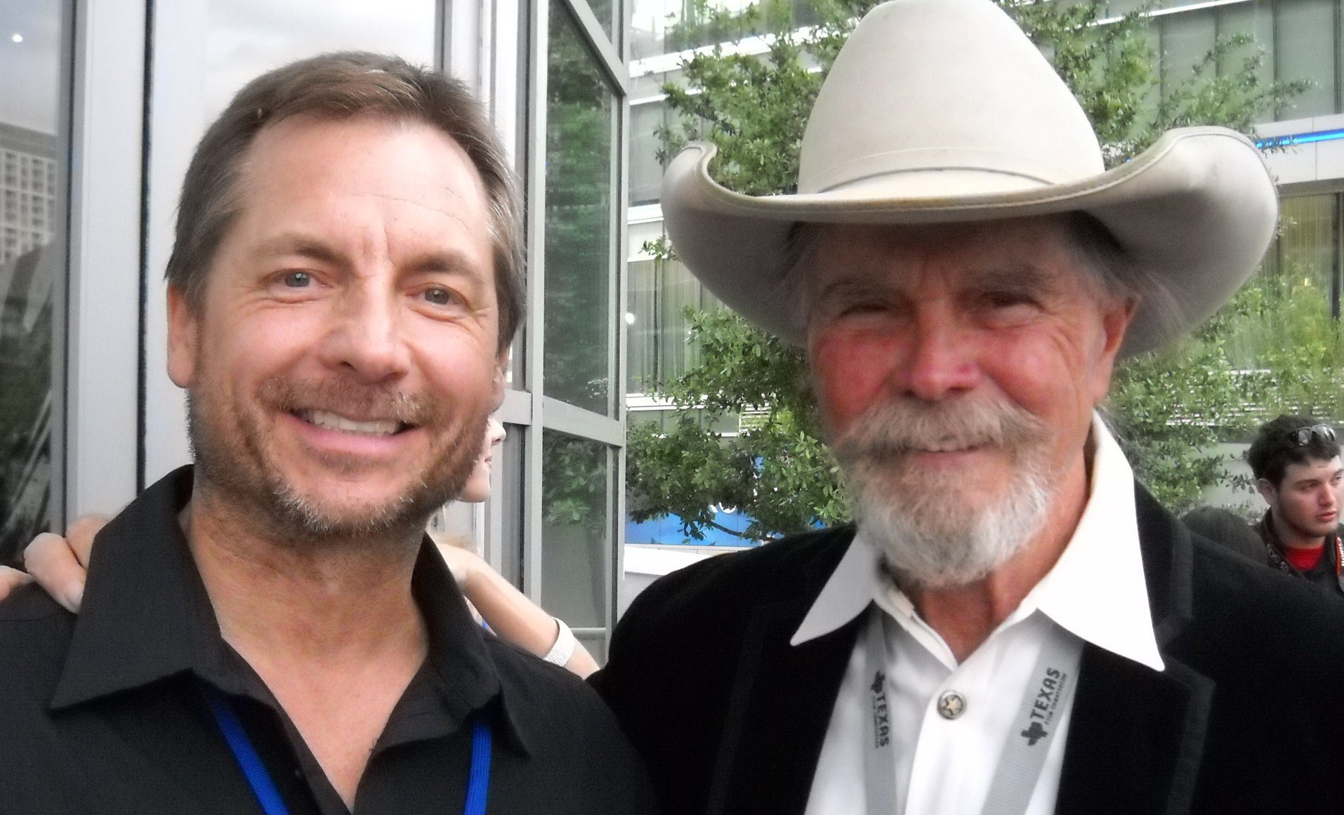 Lance Eakright with Buck Taylor at the screening of 