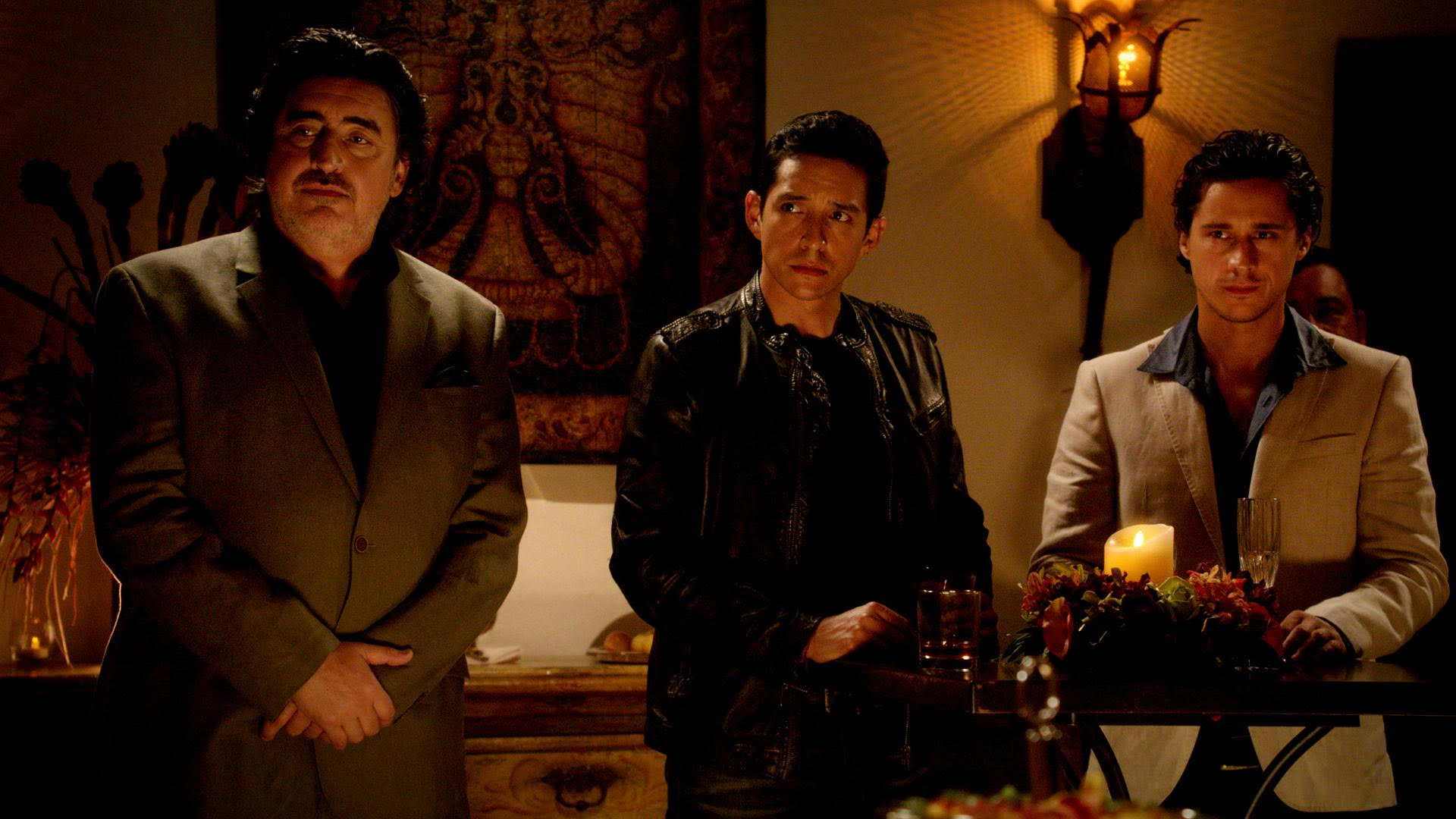 Alfred Molina, Gabriel Luna and Peter Gadiot in Matador