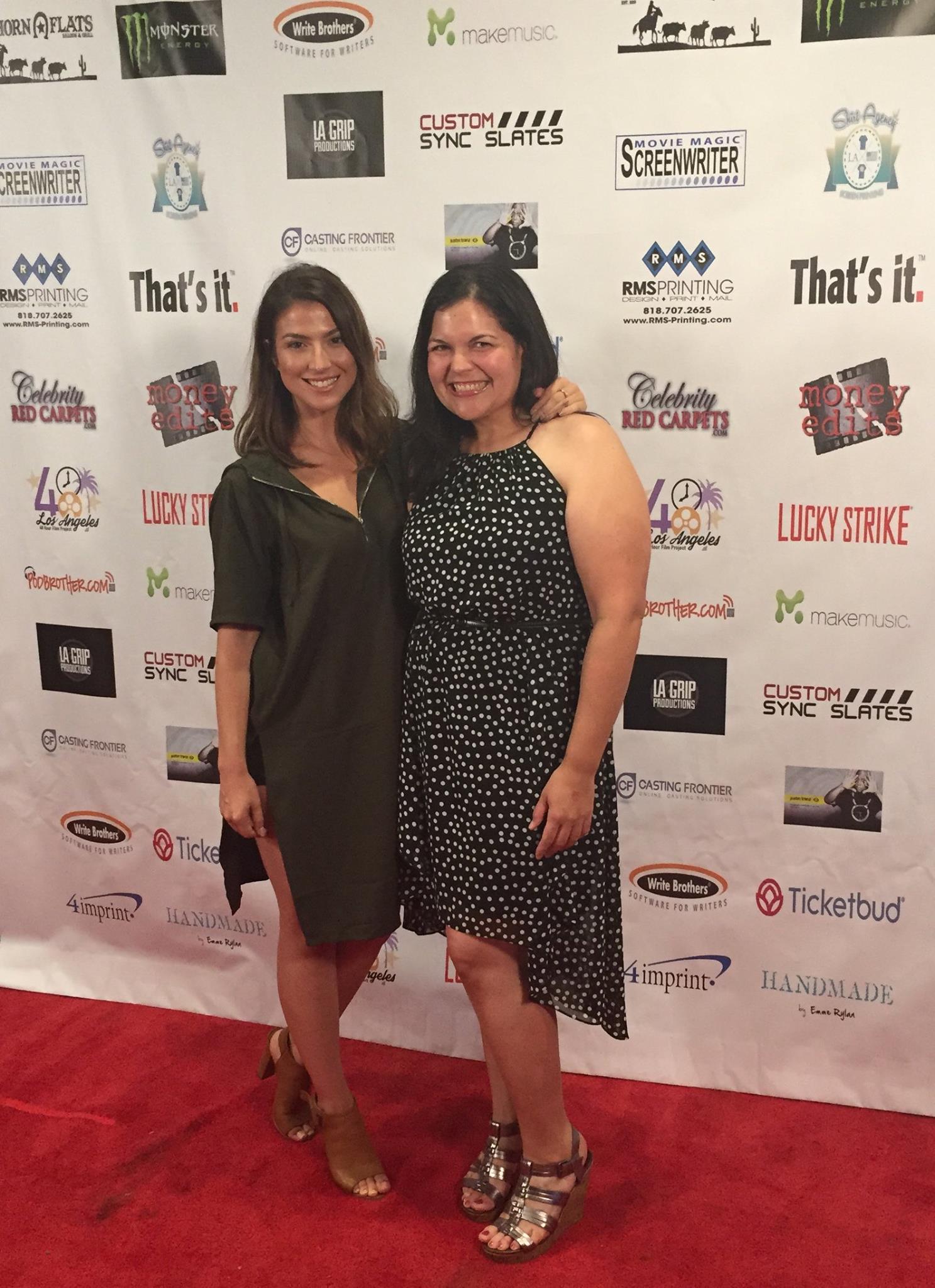 Josephine Leffner and Kathryn Faith at the 48 Hour Film Project screening of 