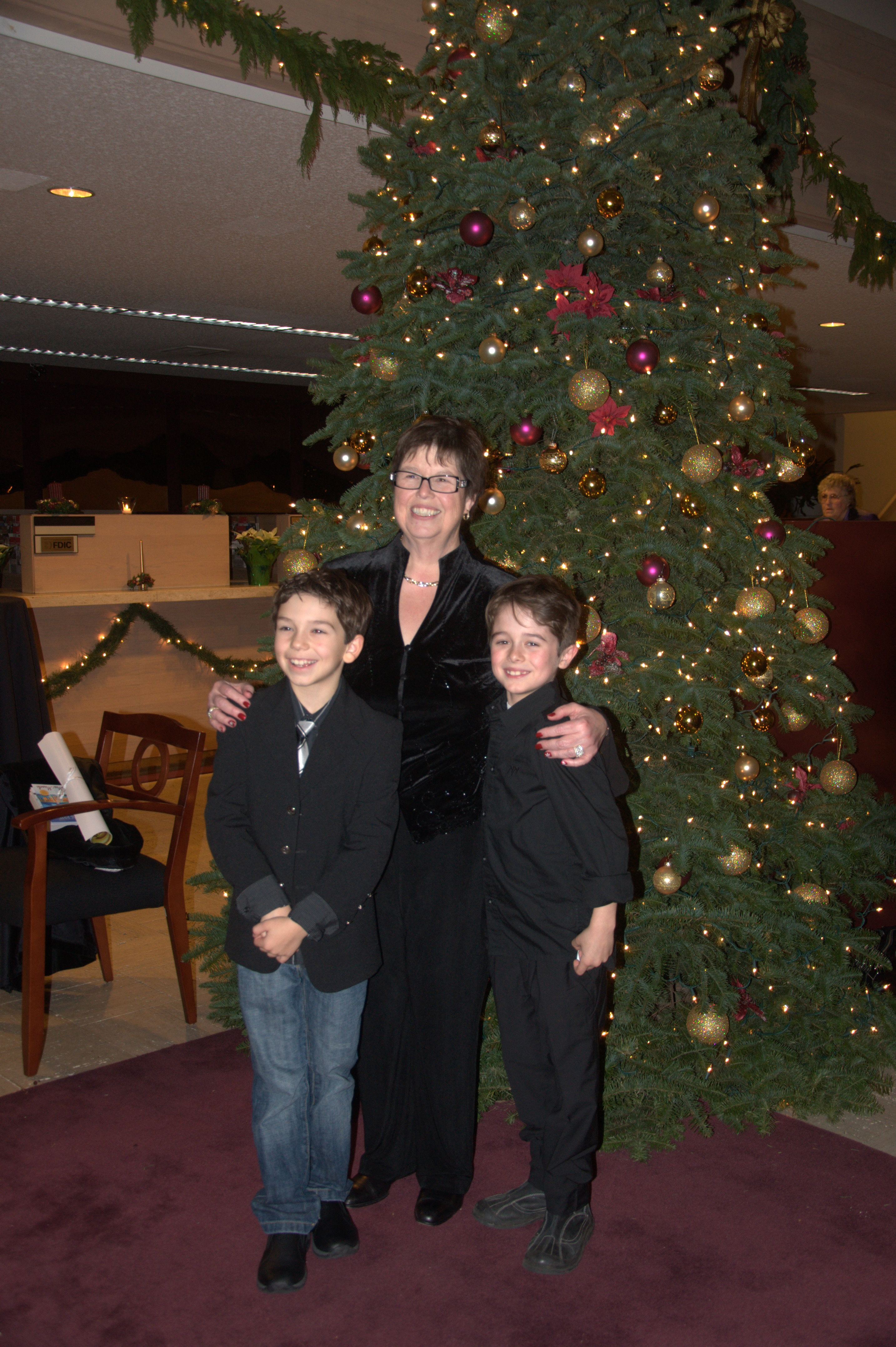Michael and Valin with Debbie Macomber (Author of Mrs Miracle) at Premiere.