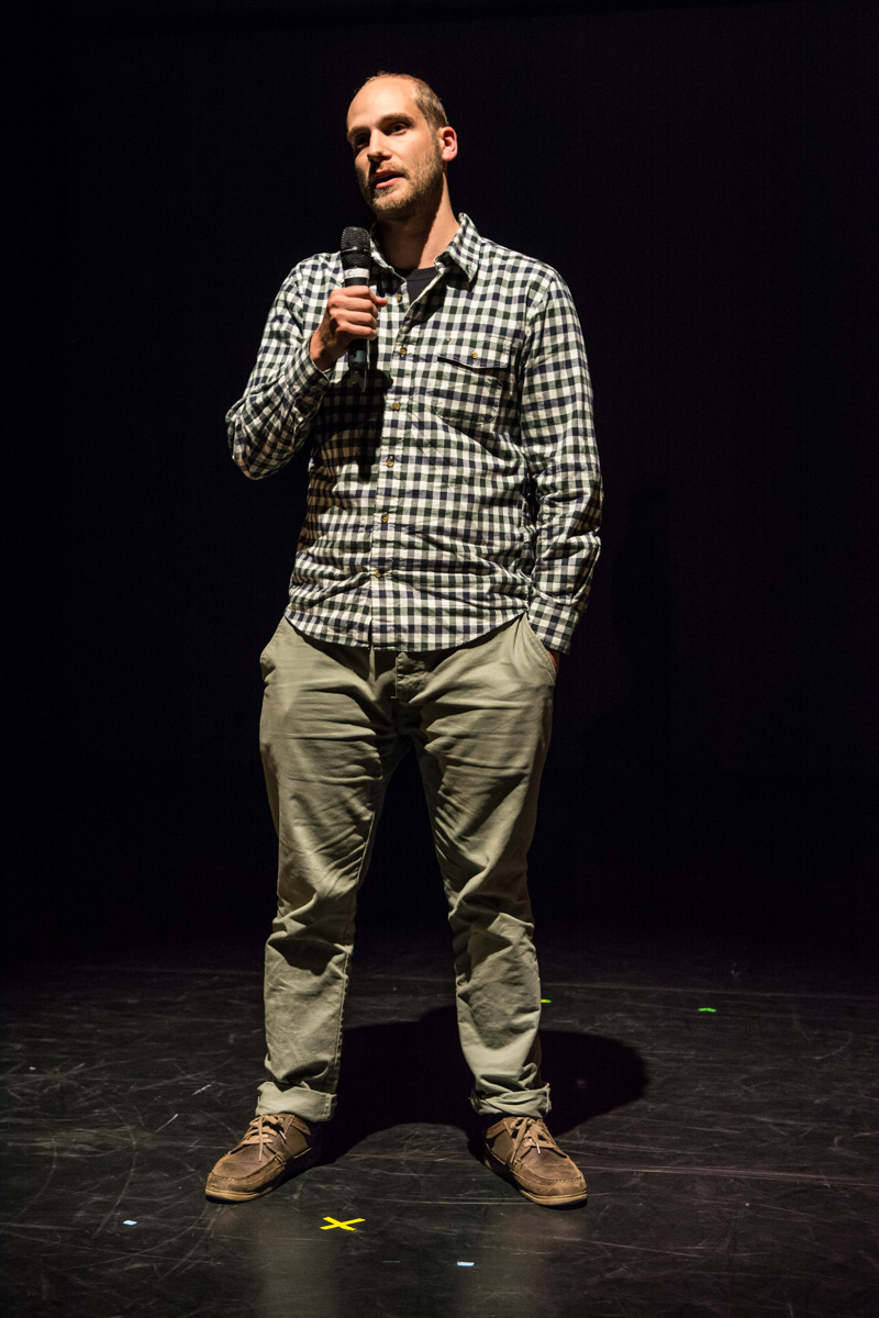 Speaking at SFU Woodwards during Festival LAUNCH! 2013.