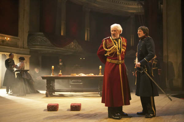 The King of France with Ian McKellen as King Lear