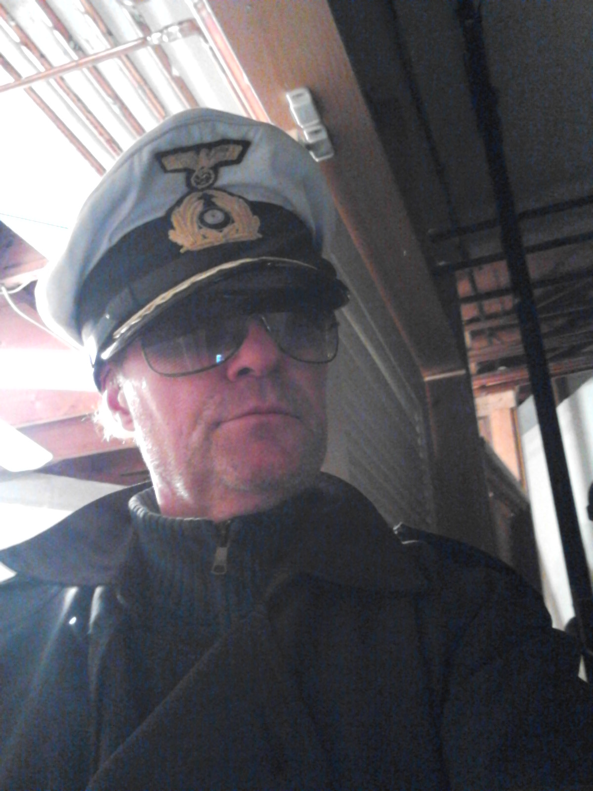 Alex Cash as U-Boat Captain in Der Vordere Platz (The Forward Place)