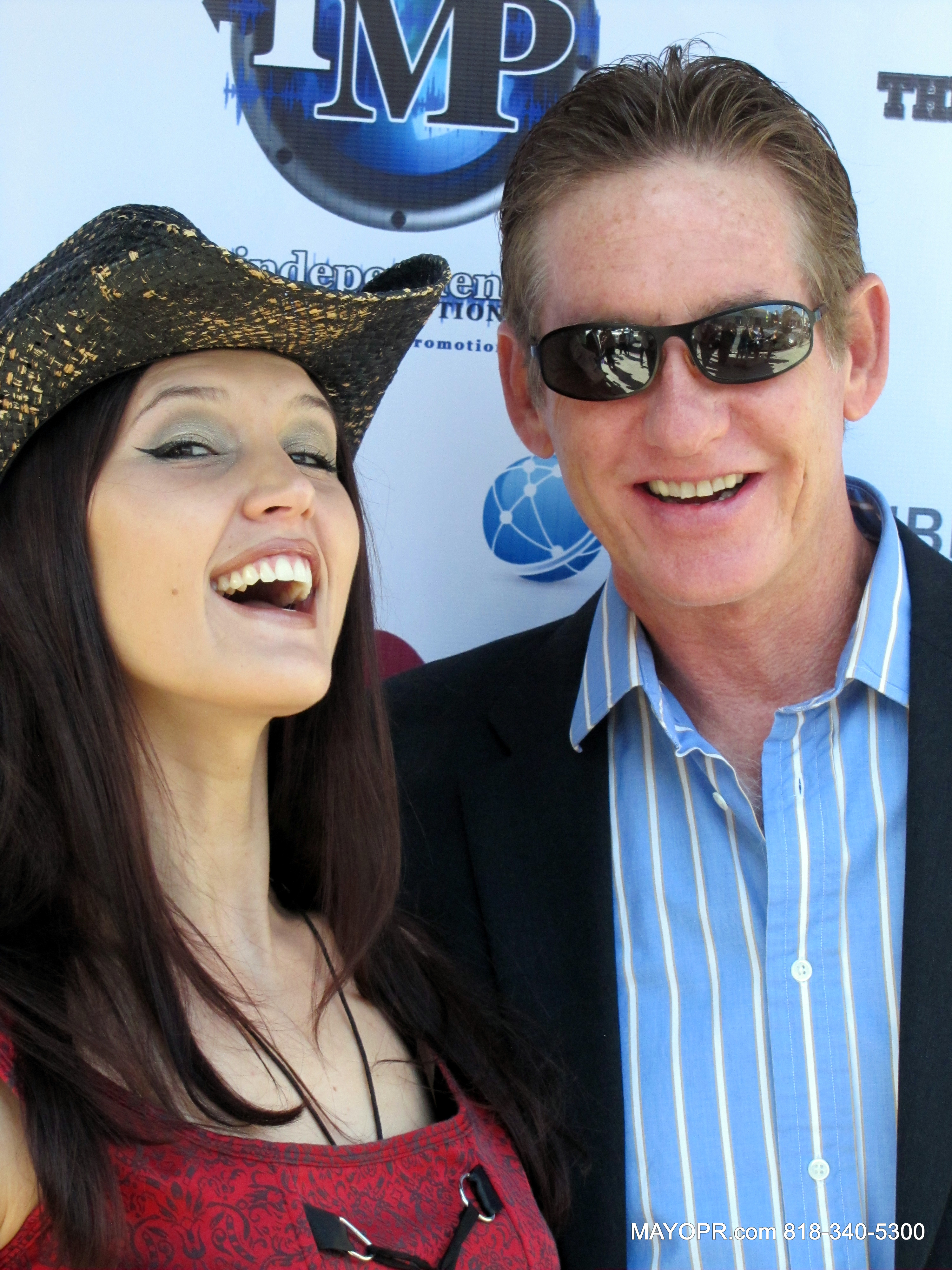 Country Music Star Glitter Rose with Jazz Musician Tom Slack The 2014 Artists In Music Awards nominees.