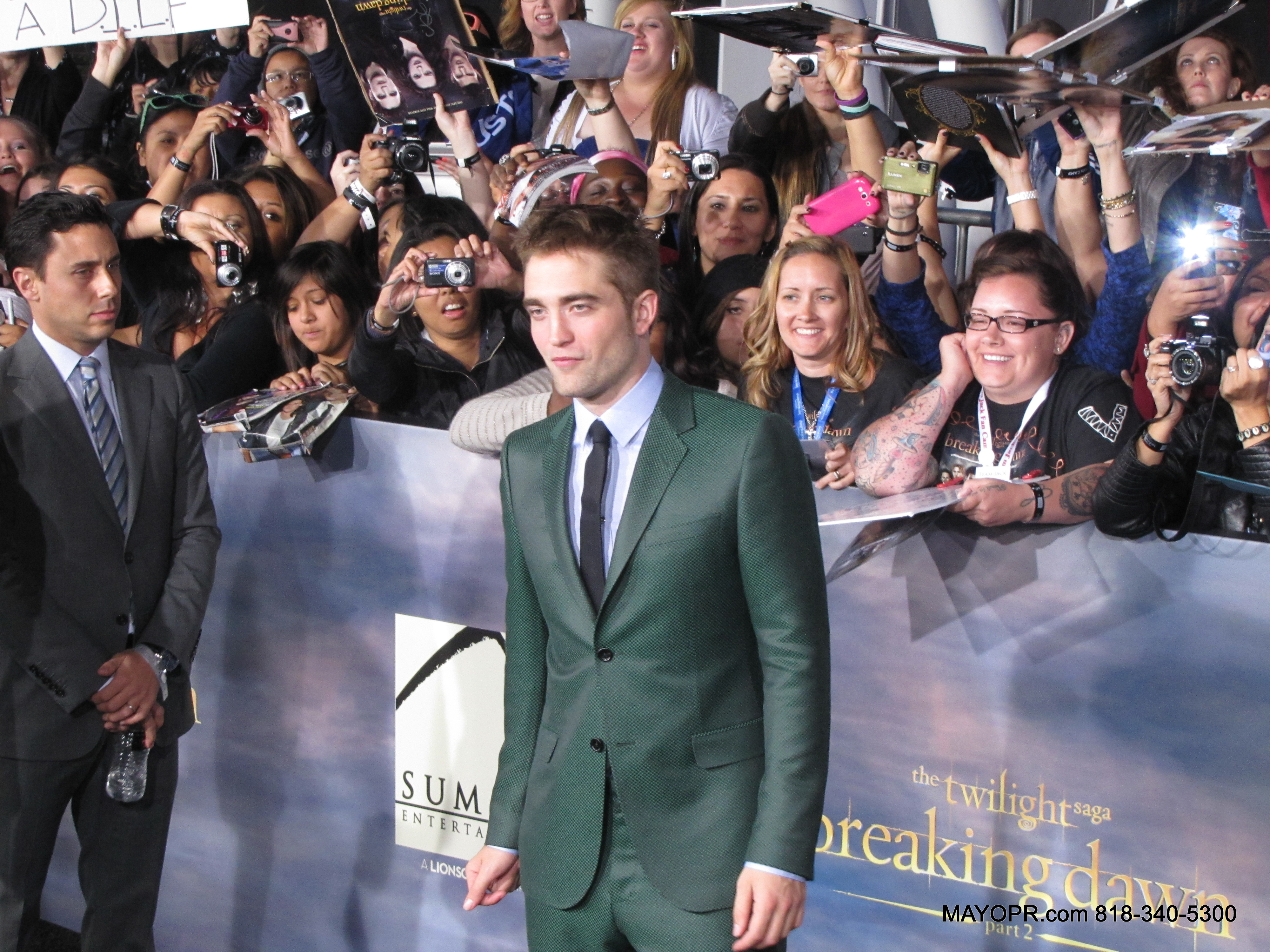 Robert Pattinson at Premiere of The Twilight Saga: Breaking Dawn - Part 2, Nokia LA LIve Theater, Downtown, Los Angeles, CA.