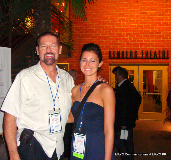 George Mc Quade with Datev Gallagher, Actress (Mediocrity for Miracles) at LA Femme Film Festival