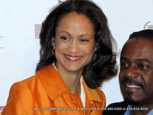 Anne-Marie Johnson on the red carpet at P.A.F.F., Hollywood, CA.