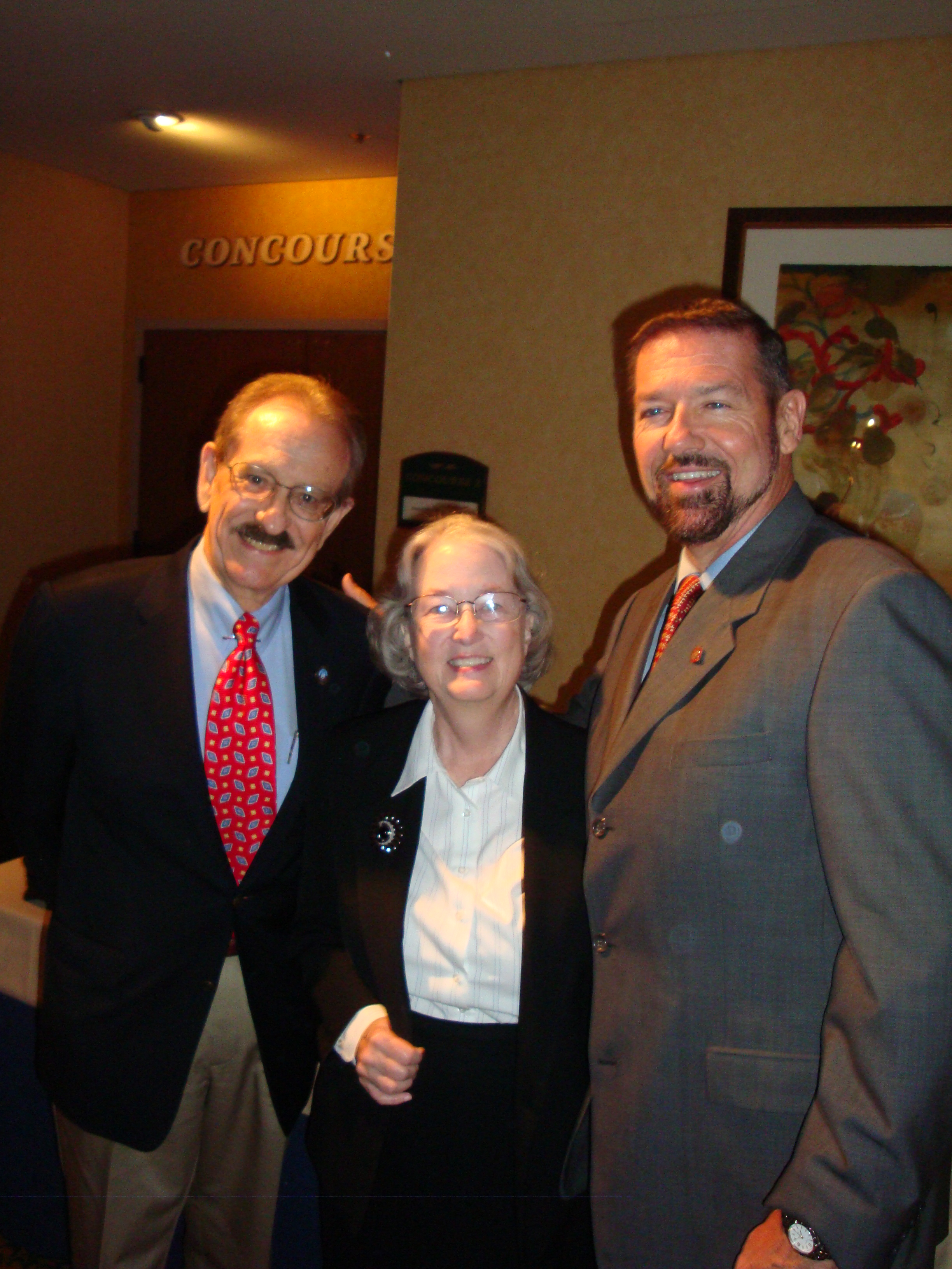(Left to Right),MAYO Communications clients Economist Jack Kyser, Dr. Nancy Sidhu, LAEDC and Award-Winning Publicist George S. Mc Quade III at the 2010-2011-LAEDC Mid Year Forecast Event. Los Angeles Countys entertainment, tourism and international