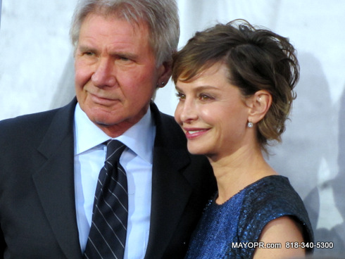 Harrison Ford with Actress wife Calista Flockhart attends 