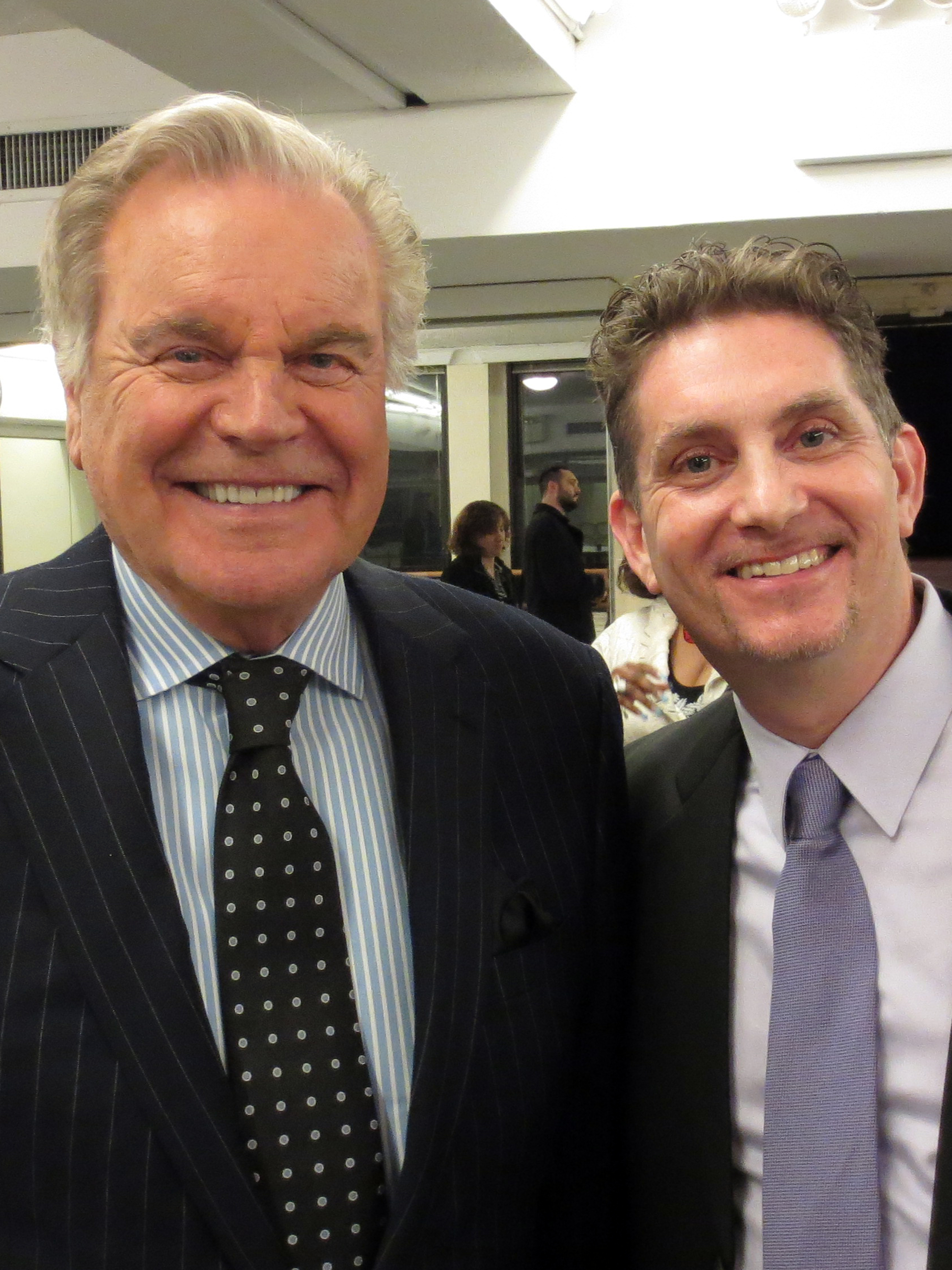 Robert Wagner and Michael Christaldi at his book launch party in New York City.