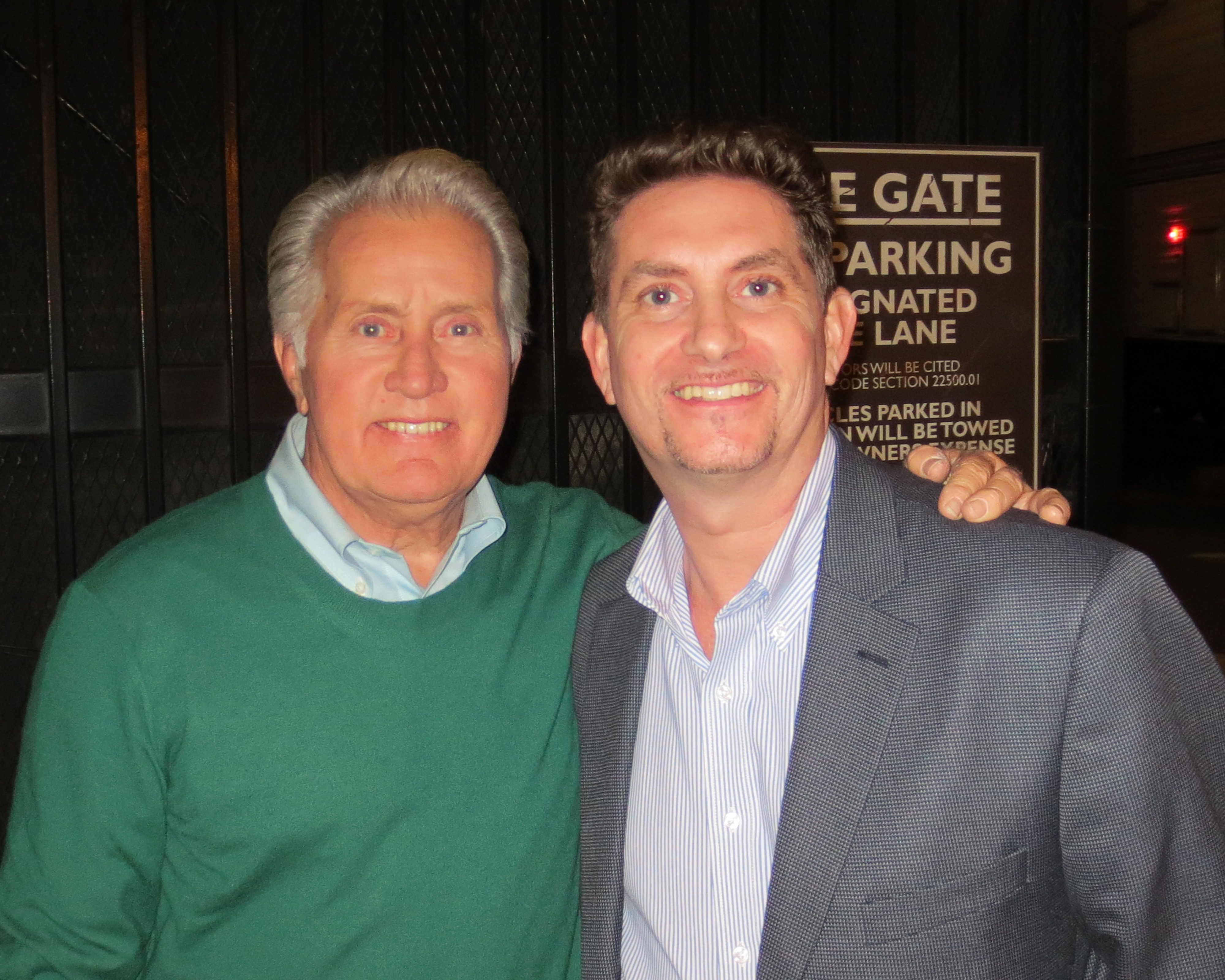 Martin Sheen and Michael Christaldi on the set of Grace and Frankie at Paramount Studios.